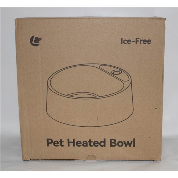NEW HEATED DOG BOWL, 28 OZ