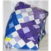Image 1 : KING SIZE PATCHWORK QUILT HANDAMDE VINTAGE-ESTATE