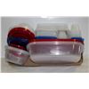 Image 1 : LARGE ASSORTMENT OF PLASTIC CONTAINERS WITH LIDS