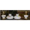 Image 1 : PAIR OF VINTAGE TABLE LAMPS REMOVABLE GLASS SHADES
