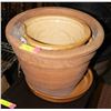 Image 1 : TERRACOTTA PLANTERS & SAUCER