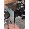 Image 1 : METAL WORK CART WITH WHEELS (29 H, 17.5 W 21 L)