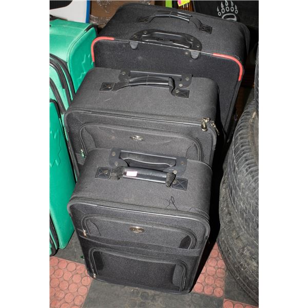 2PC L/M SUITCASE SET BLACK