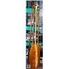 Image 1 : 4 ASSORTED WOODEN PADDLES/OARS