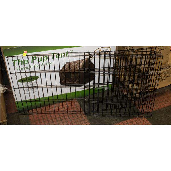 BLACK METAL SMALL DOG FENCE