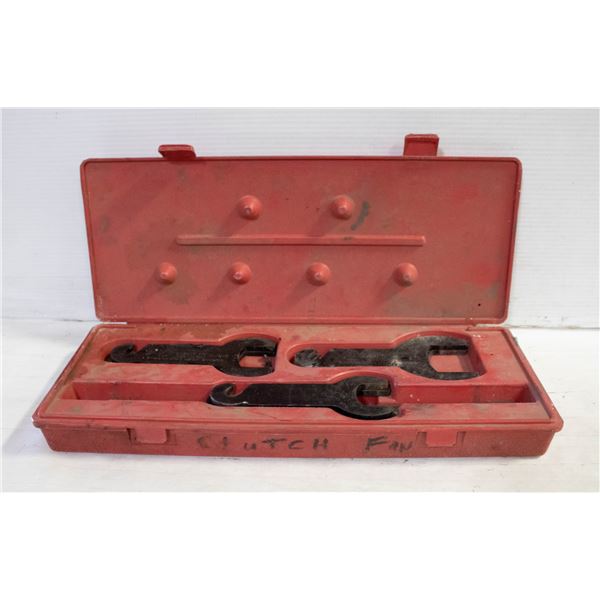 CASE OF HOOK WRENCHS