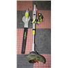 Image 1 : LAWNMASTER LEAF BLOWER+WEEDEATER W/BATTERY+CHARGER