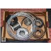 Image 1 : FLAT WITH 6 SPOOLS OF STEEL WIRE INCL. 18