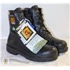 Image 1 : WOMENS STEEL TOE BOOTS SIZE 8W BLACK