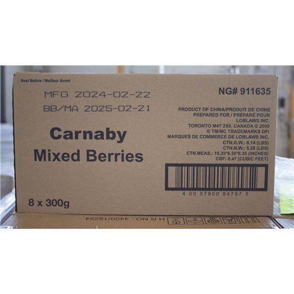 NEW CASE OF CARNABY MIXED BERRIES GUMMY CANDIES