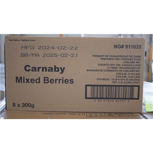 NEW CASE OF CARNABY MIXED BERRIES GUMMY CANDIES