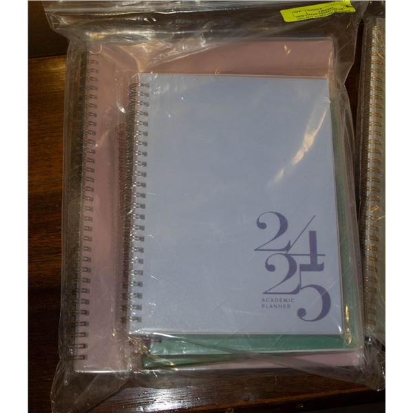 NEW 5 PACK MIXED COLOR 2024-2025 ACADEMIC PLANNER