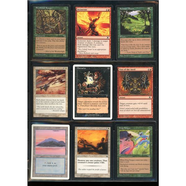 Lot Of 9 Various Magic The Gathering Cards Various Sets & Colors
