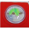 Image 2 : RCM 2008 $20 Crystal Raindrop 9999 Pure Silver Coin With Crystallised Swarovski Element