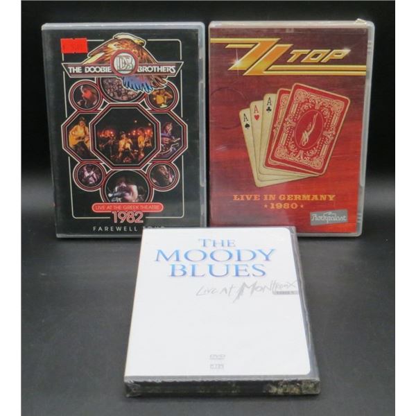 3 Music Bans DVD's One is Still Factory Sealed