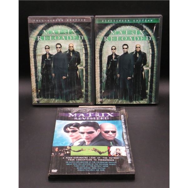 3 Matrix DVD's