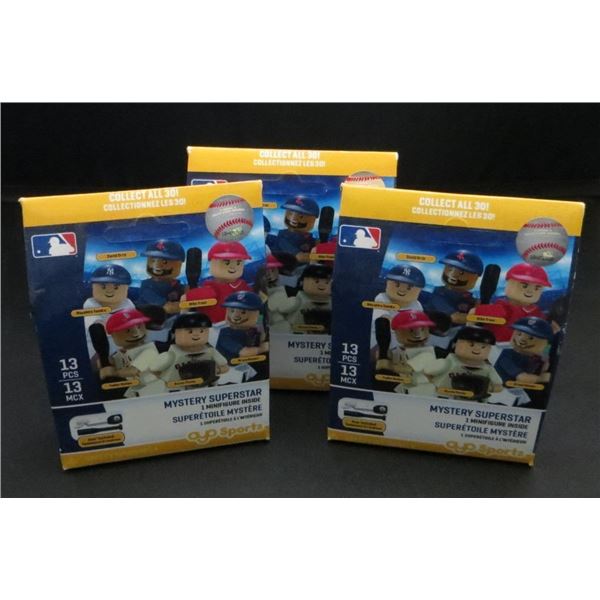3 New Oyo Mystery Baseball Figures