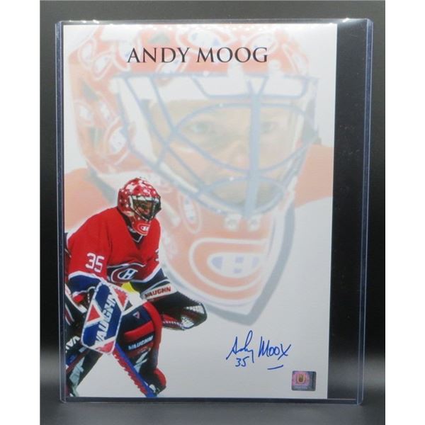 Andy Moog Montreal Canadiens Autographed 10x13 Photo With COA