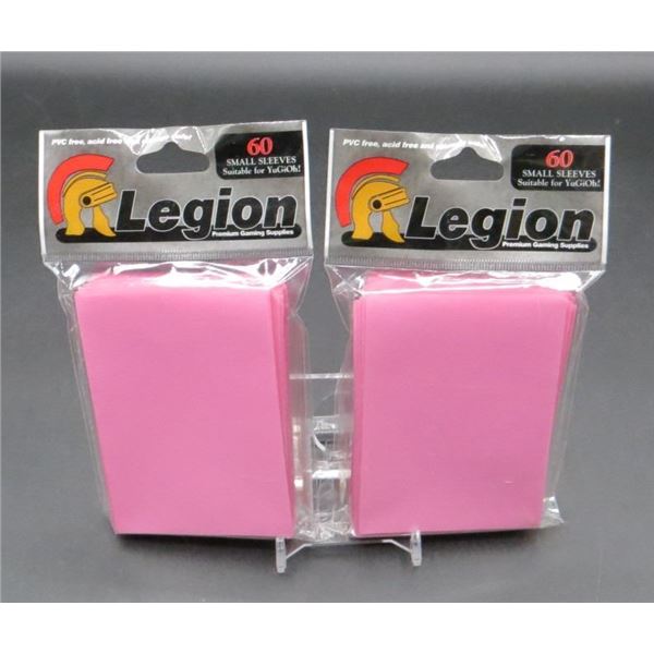 2 New Packs Of Pink Legion Small Gaming Sleeves 60 per Pack