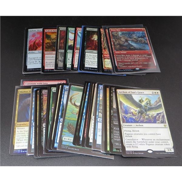 50 Foil MTG Cards includes Commons to Rares Various Sets & Colors