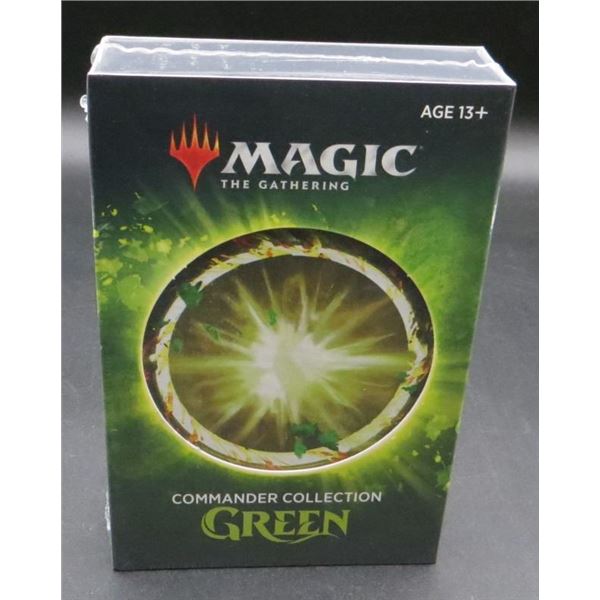 New Sealed Magic The Gathering Commander Green Collection Retails For $100.00