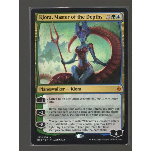 Magic the Gathering Kiora, Master of the Depths Battle for Zendikar