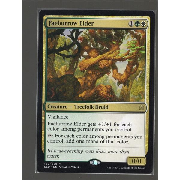 Magic the Gathering Faeburrow Elder Throne of Eldraine