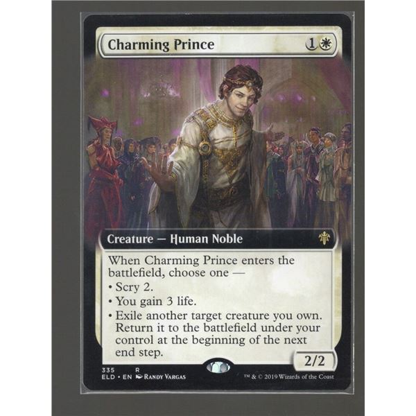 Magic the Gathering Charming Prince Extended Art Throne of Eldraine