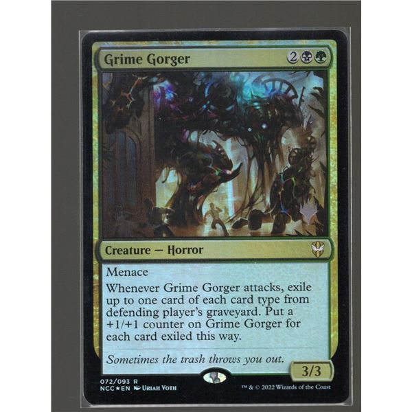 Magic the Gathering Grime Gorger FOIL Streets of New Capenna Commander