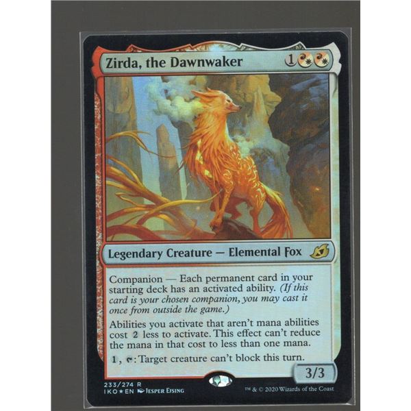 Magic the Gathering Zirda, the Dawnwaker FOIL Ikoria Lair of Behemoths