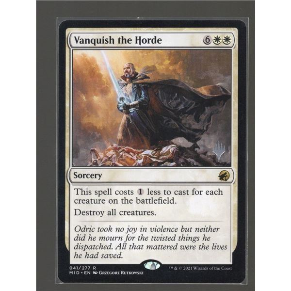 Magic The Gathering Vanquish the Horde Innistrad Midnight Hunt Promo