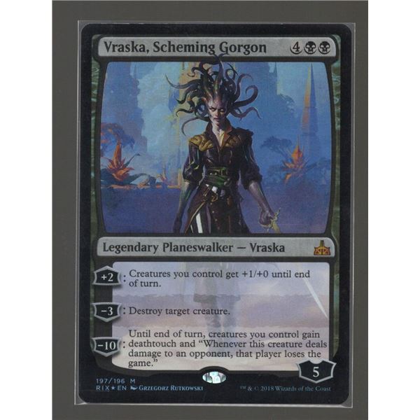 Magic the Gathering Vraska, Scheming Gorgon FOIL Rivals of Ixalan