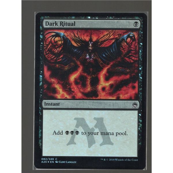 Magic the Gathering Dark Ritual FOIL Masters 25