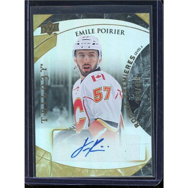 2015-16 Upper Deck Trilogy Rookie Premier #142 Emile Poirier AU 184/499