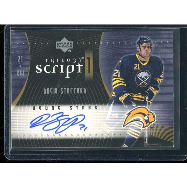 2007-08 Upper Deck Trilogy Scripts #S1DS Drew Stafford BV $20
