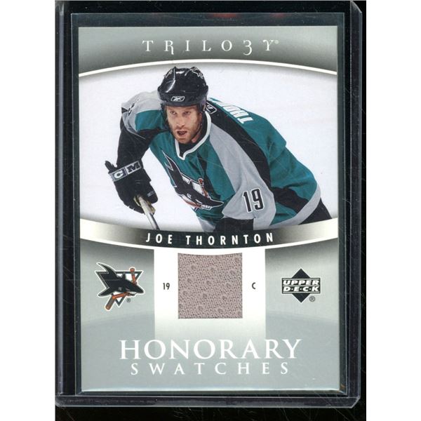 2006-07 Upper Deck Trilogy Honorary Swatches #HSJT Joe Thornton BV $30