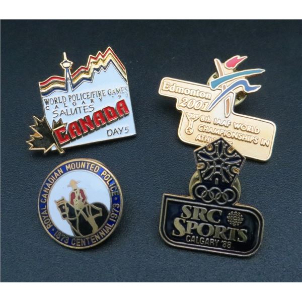 Lot Of 4 Various Collector Pins