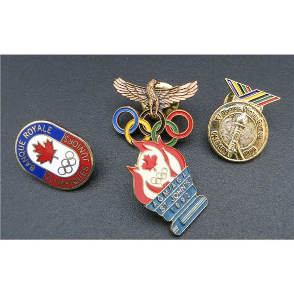 4 Various Olympic Collector Pins