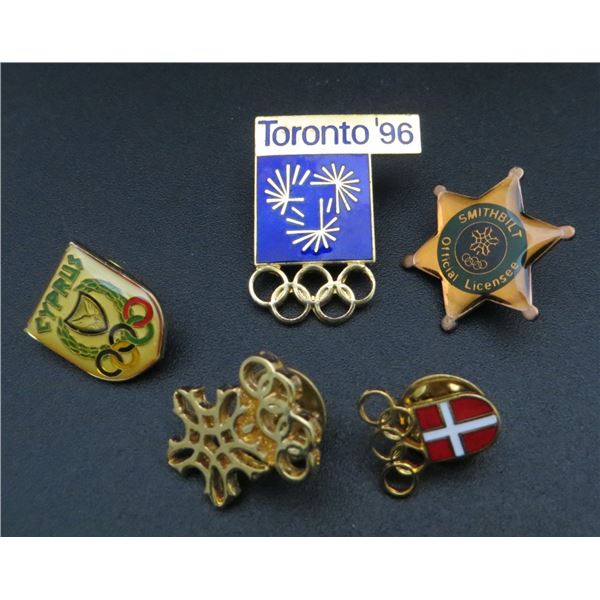 5 Various Olympic Collector Pins