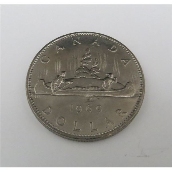 1969 Canadian $1 Dollar Coin