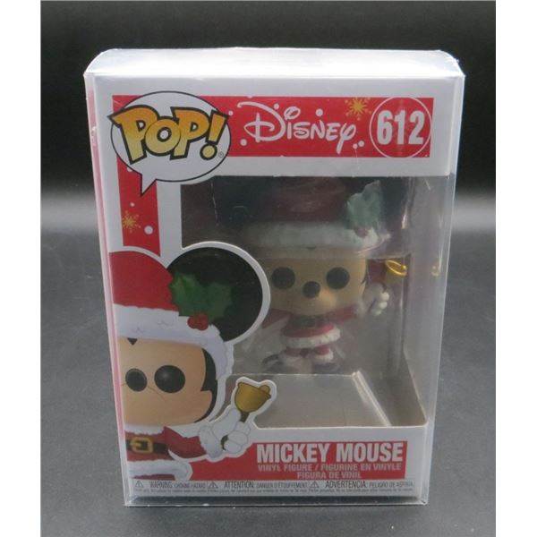 New Funko Pop Disney Mickey Mouse Santa Claus #612 With Soft Pop Protector