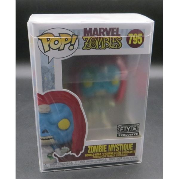 New Funko Pop Marvel Zombie Mystique FYE Exclusive #795 With Soft Pop Protector
