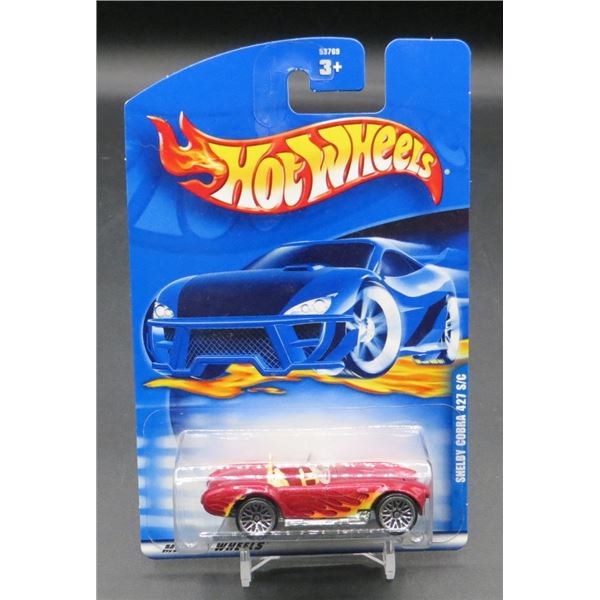 2000 Hot Wheels Shelby Cobra Burgundy With Flames 1:64 Die Cast