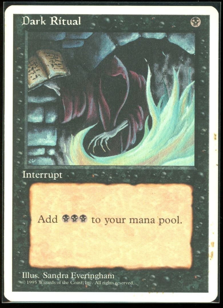Magic the Gathering Dark Ritual Fourth Edition