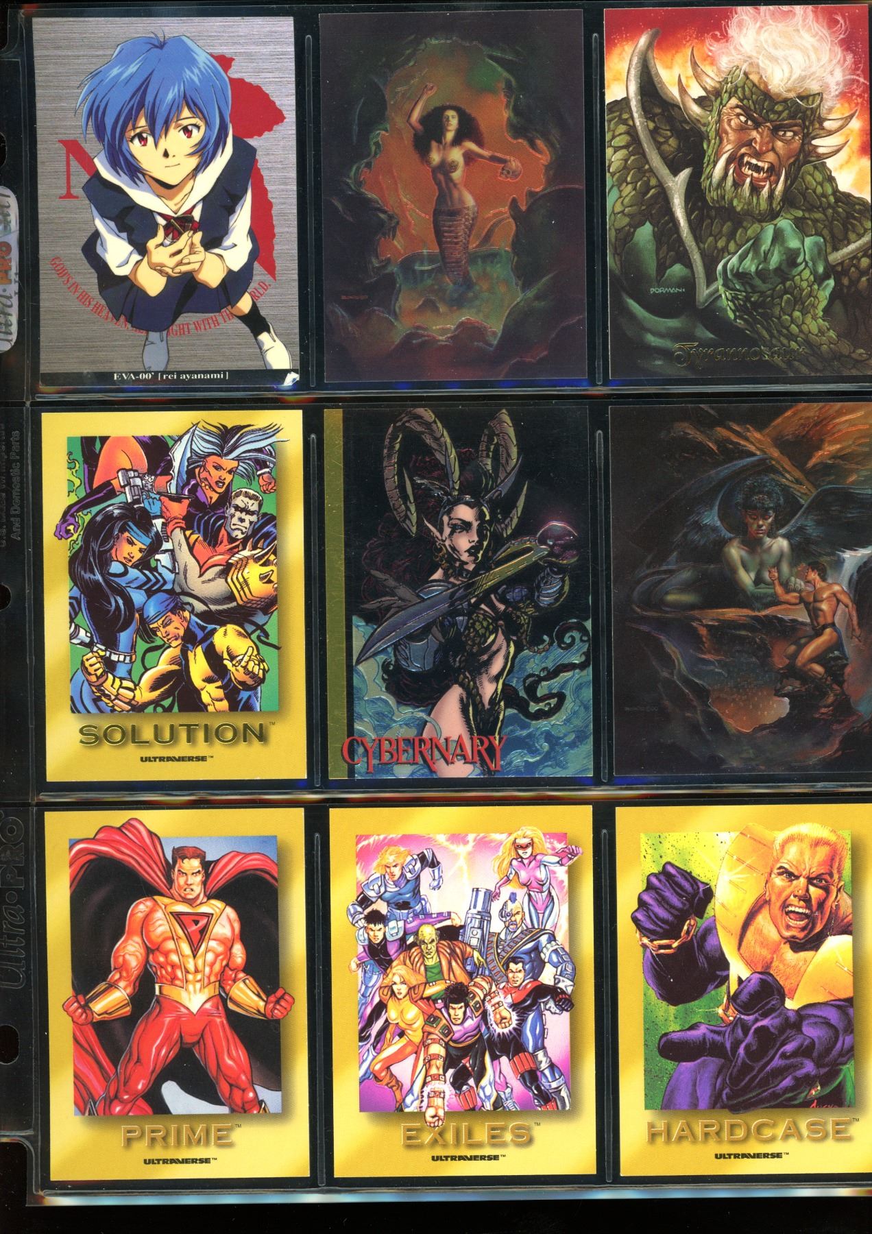 Lot Of 9 Various Comic & Anime Collector Trading Cards