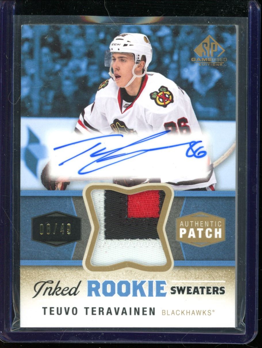 2014-15 SP Game Used Inked Rookie Sweaters Patches #IRSTT Teuvo ...