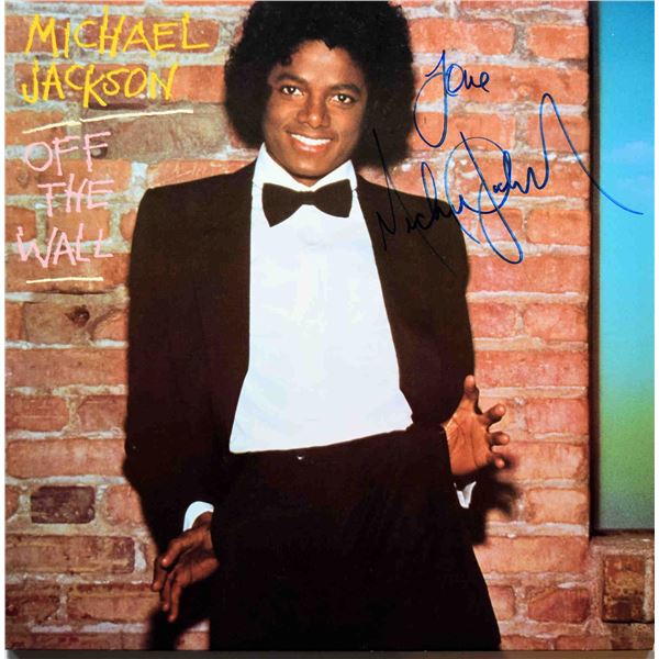 Michael Jackson signed Off The Wall album
