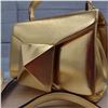 Image 2 : Brand New Golden Leather Handbag for women
