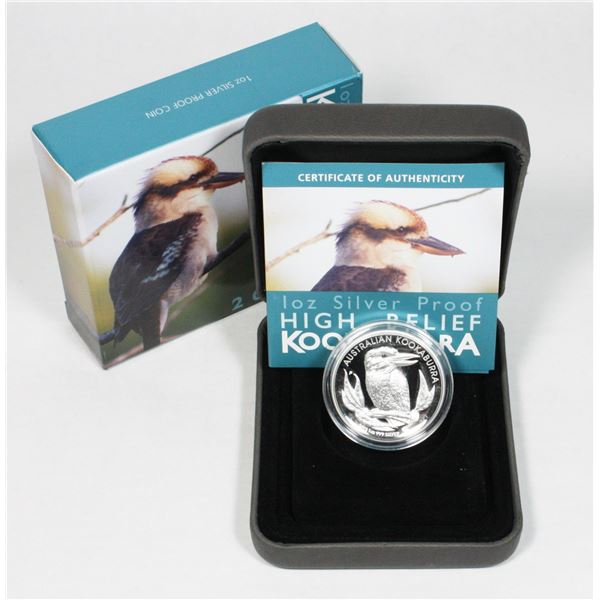 2012 AUSTRALIA KOOKABURRA 1-OZ FINE SILVER COIN