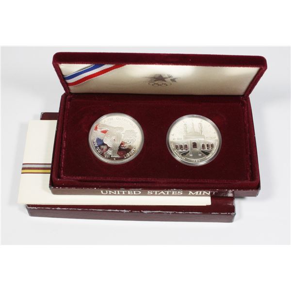 1983/1984 USA OLYMPIC SILVER COIN SET, LA OLYMPICS